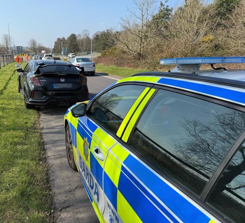 Garda warning after motorist is caught driving at high speed close to large village