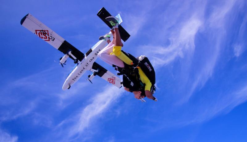 Sky diving fundraiser organised by local student for vital Carlow services 