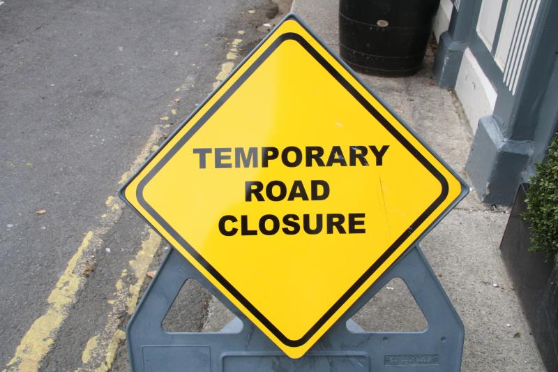 Longford County Council notifies road users of temporary road closure  