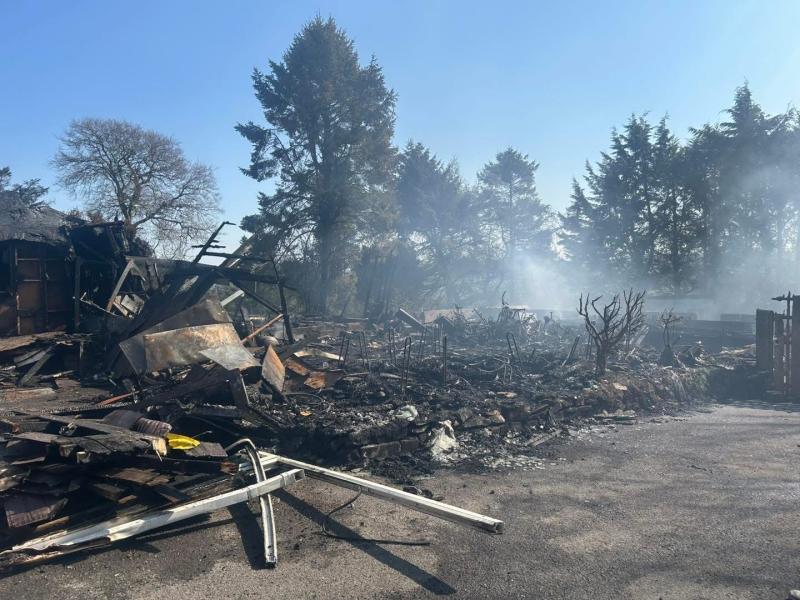 Popular Claudy business completed destroyed by fire 