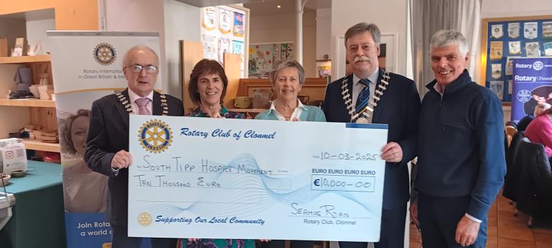 Hospice group in Tipperary benefits to the tune of €10,000 from annual collection