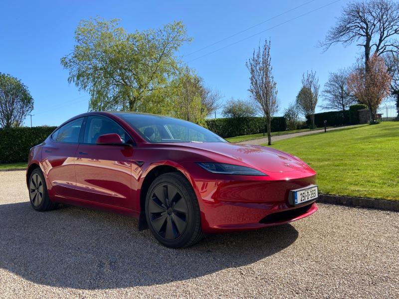 On the road in Laois: Tesla gives the Model 3 a refresh for 2025
