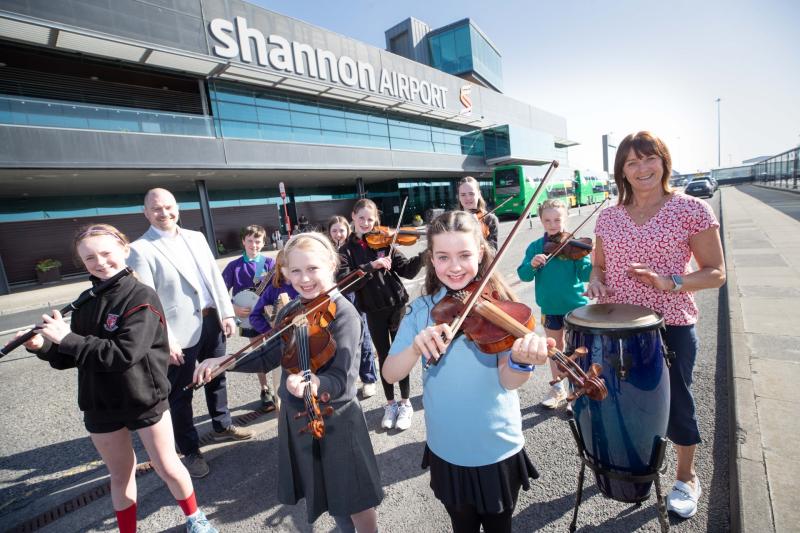 School Bands Spectacular returns to Shannon Airport as local pupils entertain passengers