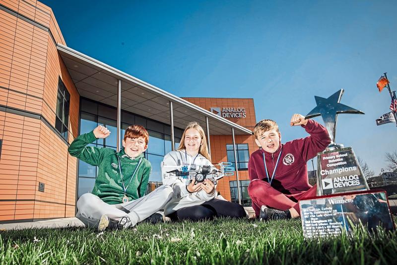 Limerick pupils battle with robots at Analog Devices competition