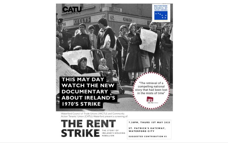 Special film screening free for the public to be held in Waterford to celebrate May Day