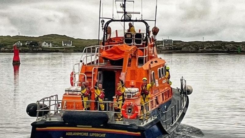 Stranded jest skier rescued by Arranmore lifeboat at Carrickfin
