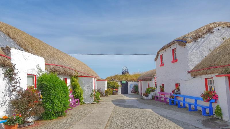 A helping hand as an official fundraiser set up for Doagh Famine Village after fire