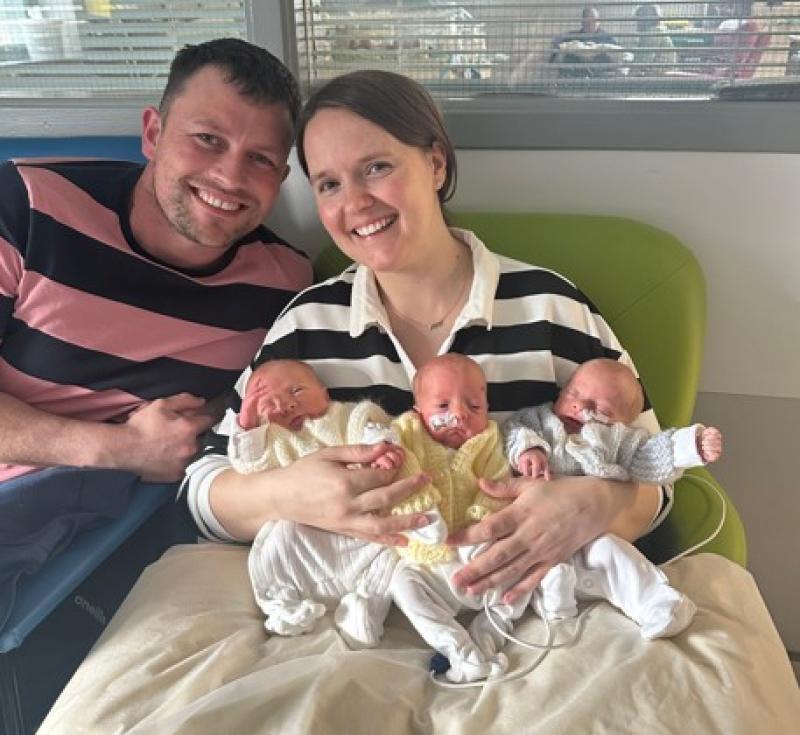 Adoring Kilkenny couple welcome 'spontaneous' triplets into the world!