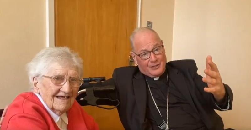 Sister Bosco and Cardinal Dolan