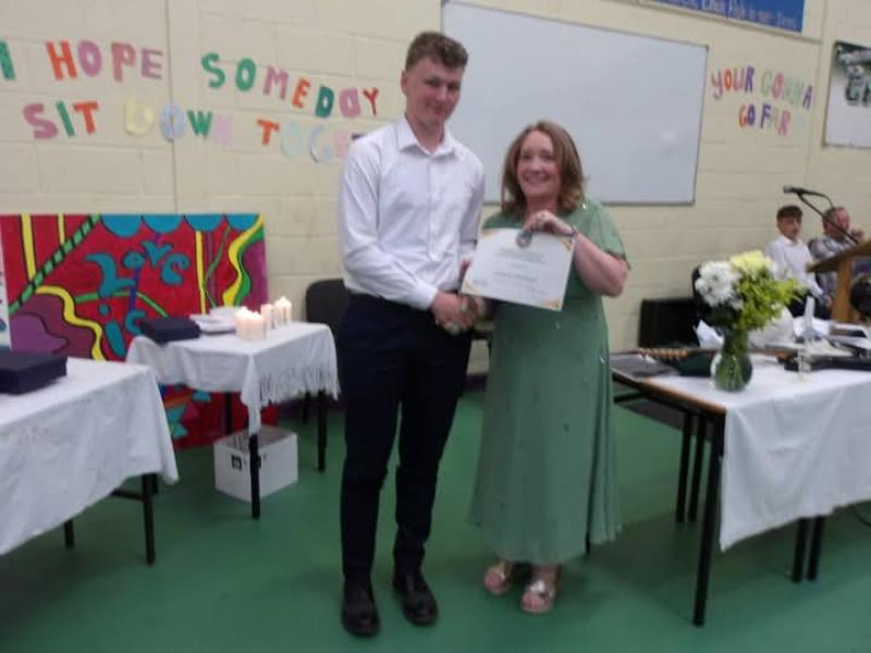 Congratulations: Fionn Crossan announced as Lanesboro Community College Leaving Cert student of the year