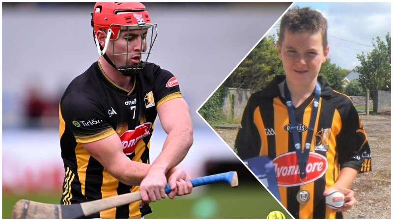A young Fionan Mackessy 'in his favourite jersey' as he fulfills Kilkenny dream 