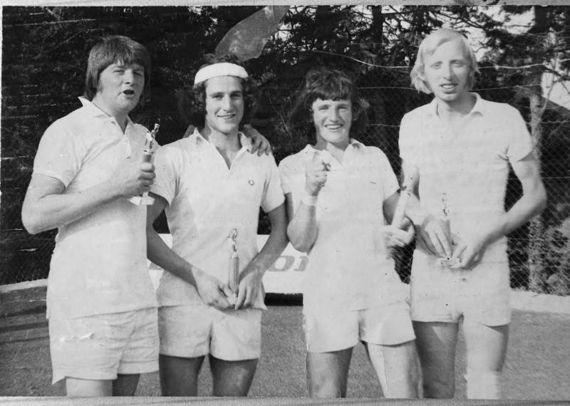 Brian McSweeney, Dermot Burke, Liam Hoctor and Mick Shelly who set a  Guinness World Record in 1975 after playing for 55 hours