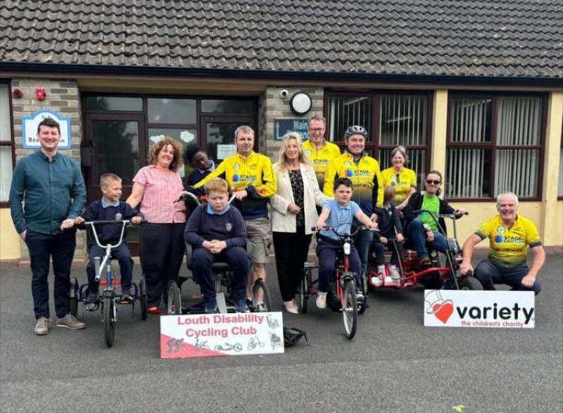 Disability bike secured for Bellurgan NS  thanks to local collaboration