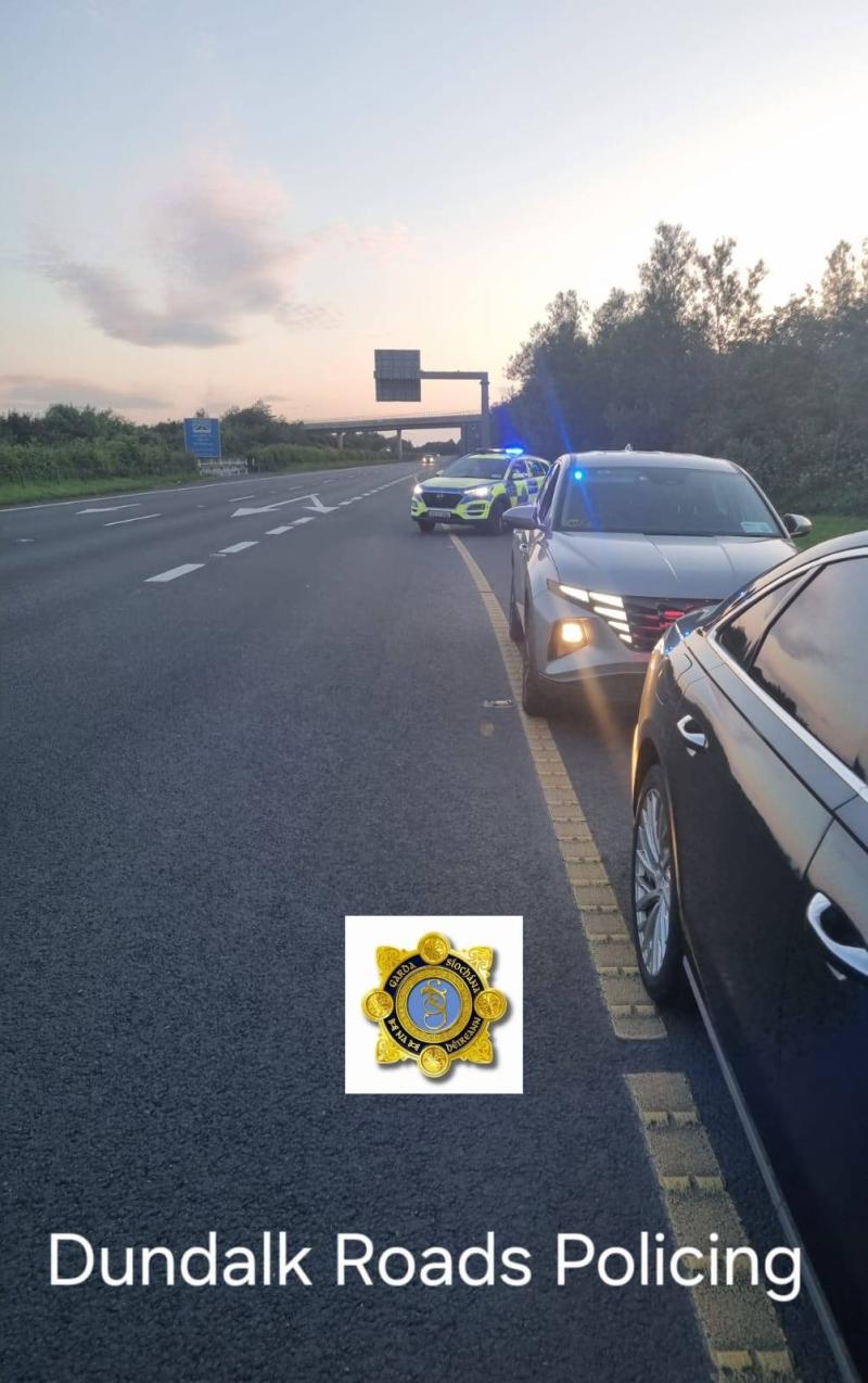 Louth Garda&iacute; catch dangerous driver speeding at 196km/h on M1
