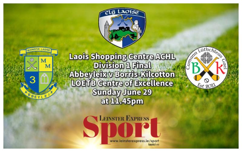 LIVE BLOG: Abbeyleix and Borris-Kilcotton compete for ACHL Division 1 title