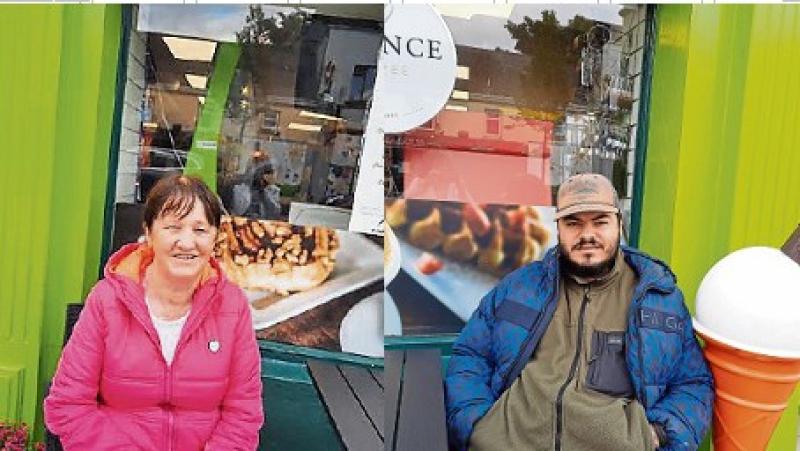  Eileen Purcell and Reneto  both avail of the Local Link bus service to and from Tullamore 