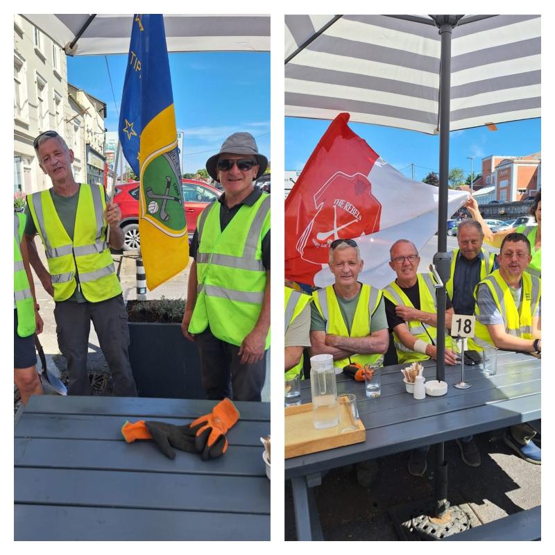 Battle of the Flags: Tipp and Cork represented at latest Cashel Tidy Towns initiative