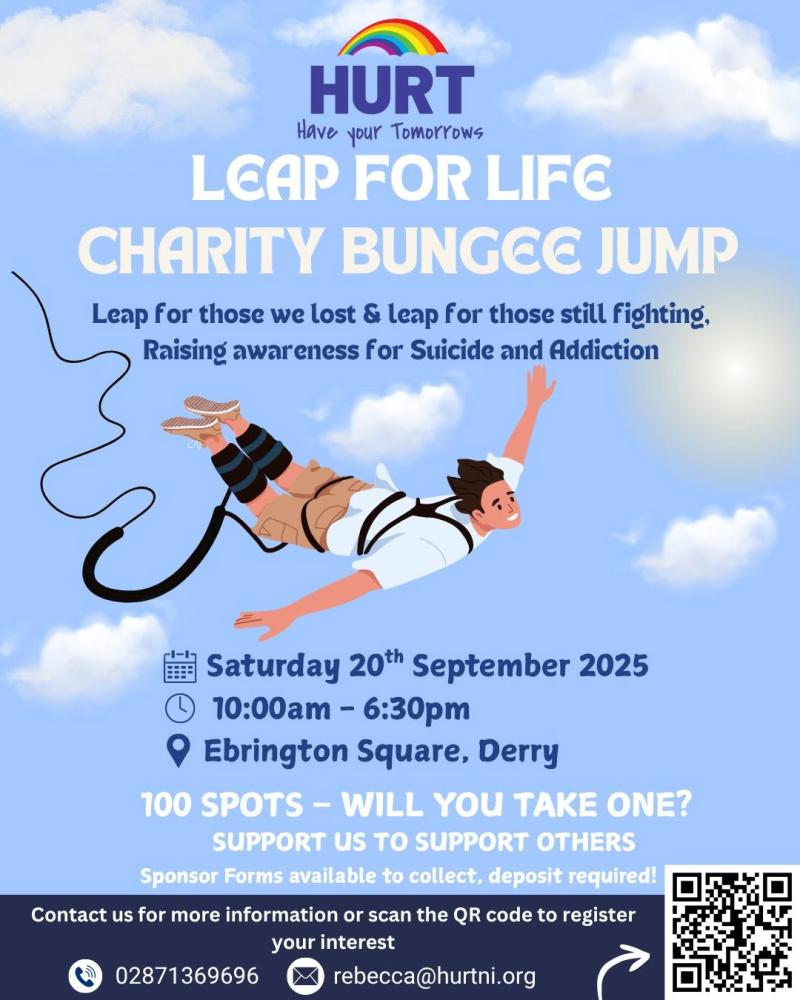 Derry charity hosting 'Leap for Life' bungee jump