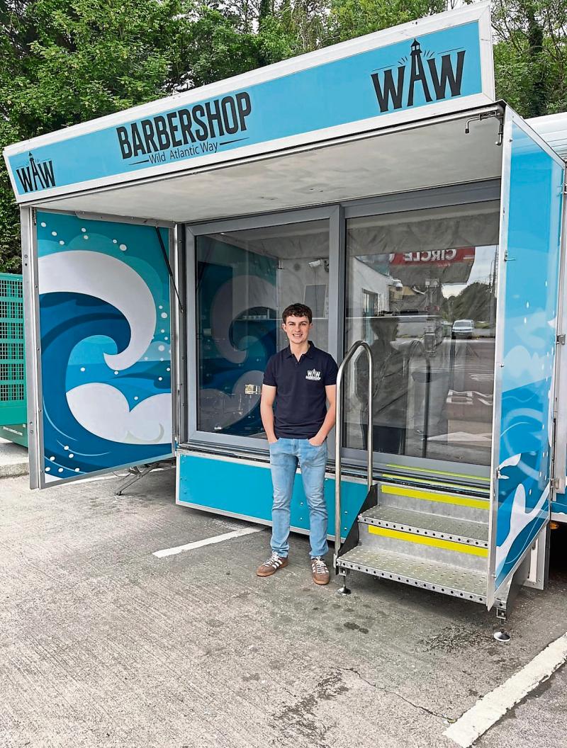 Limerick student shows &lsquo;shear&rsquo; skill with barbershop in a truck