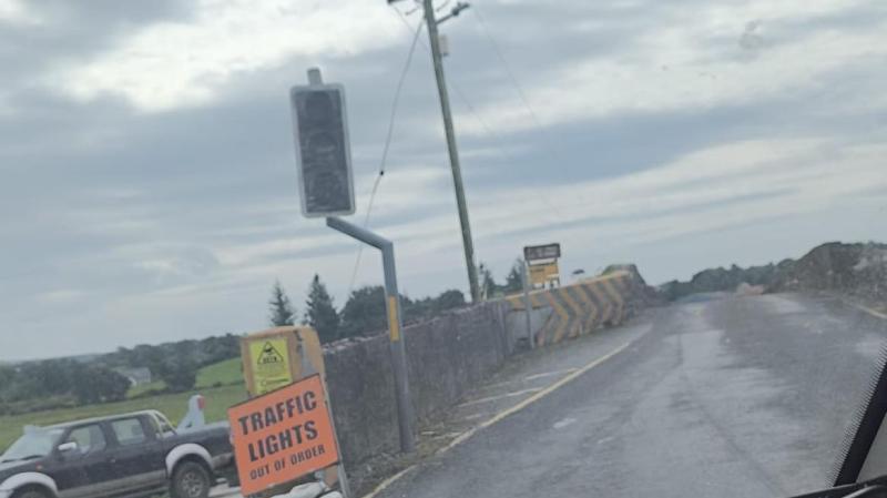 Castlefinn Bridge traffic lights will be out of order until next week