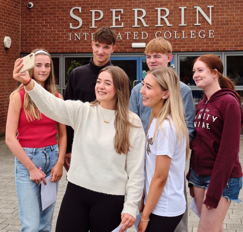 Sperrin Integrated College students celebrate 'outstanding' A level success