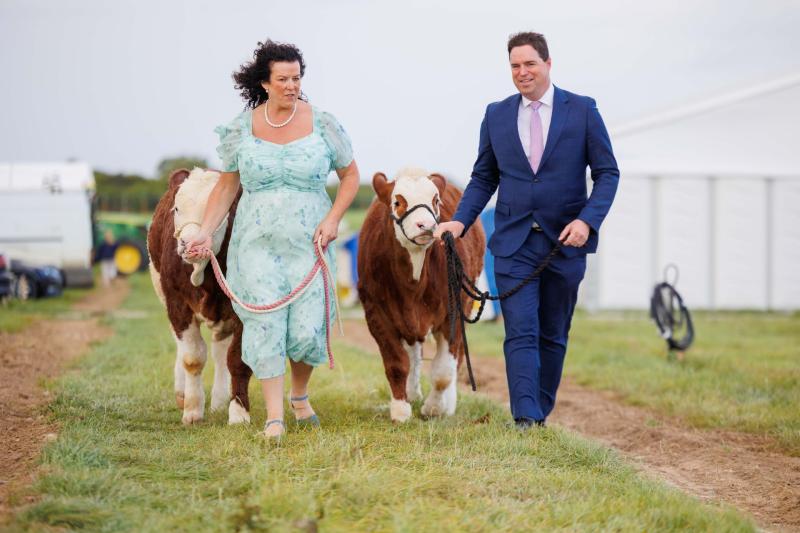 Anna Marie McHugh, National Ploughing and Agriculture Minister Martin Heydon