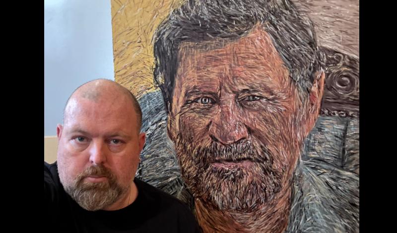Local Limerick artist up for Aussie art competition with his 'Portrait of Steve'