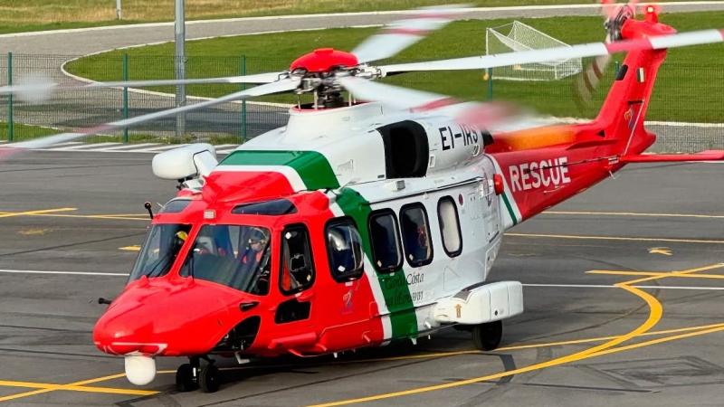 Bristow Search and Rescue helicopter stops off at Donegal Airport