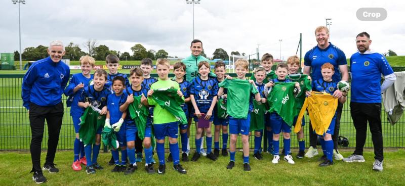 WATCH: Young Leitrim soccer stars enjoy VIP trip to meet Irish soccer stars