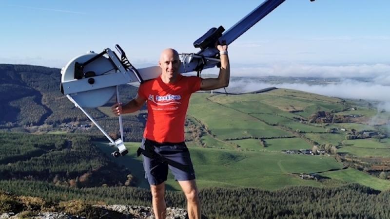 One man, one mountain, one mission: Rowing 42km for Gaza