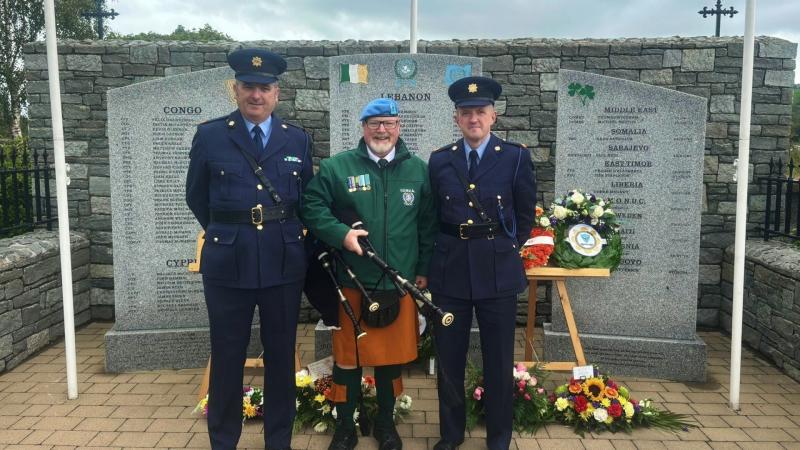 Irish United Nations Veterans Association at wreath laying ceremony in Letterkenny