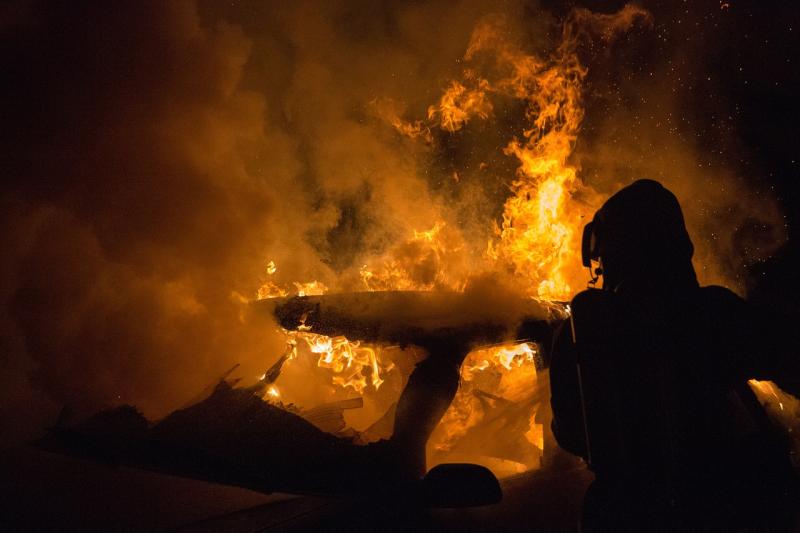 Garda investigation launched in Kildare town after vehicle is set on fire