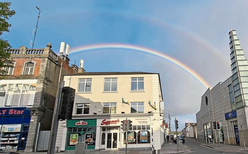 Did anyone get the gold? Spectacular double rainbow captured over Tullamore