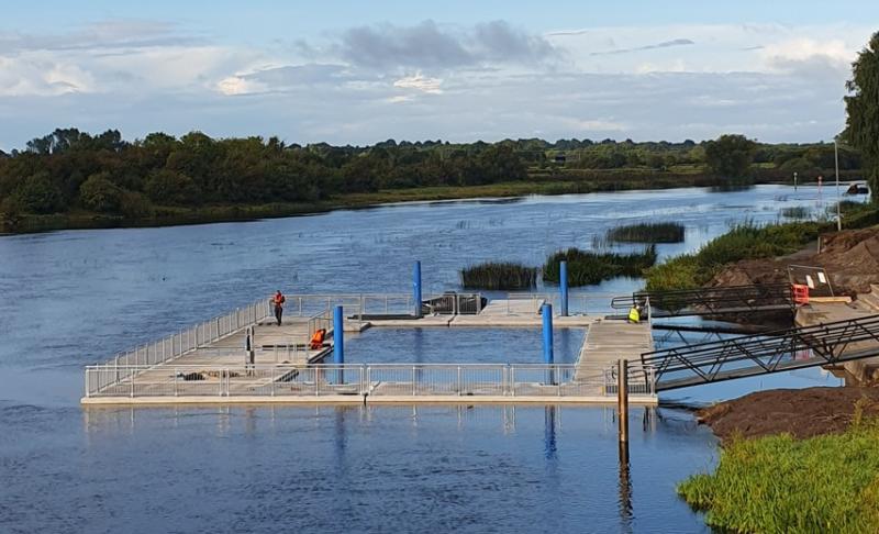 New banagher outdoor pool being installed september 2025