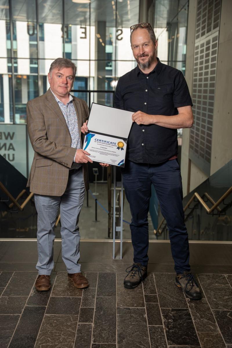 Dundalk IT lecturer wins AI in education award
