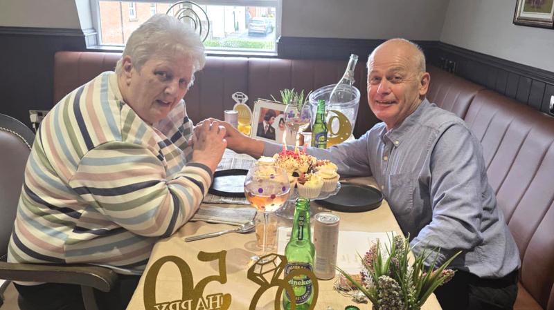 Magherafelt care  home's golden celebration for couple's wedding anniversary