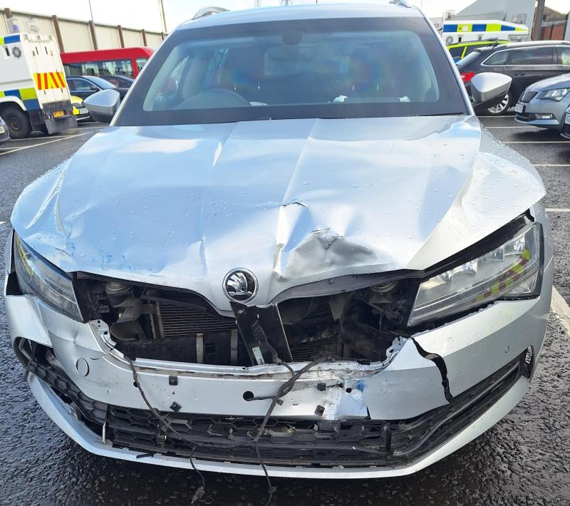 Man remanded in custody at Derry Magistrate’s Court after police car rammed and officers injured