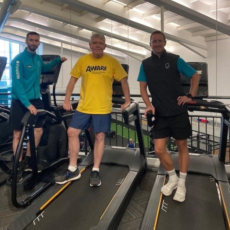 Derry treadmill challenge fundraiser for AWARE NI in support of mental health