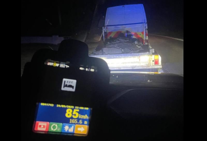 Naas Roads Policing Unit carries out speed checks in this Kildare town