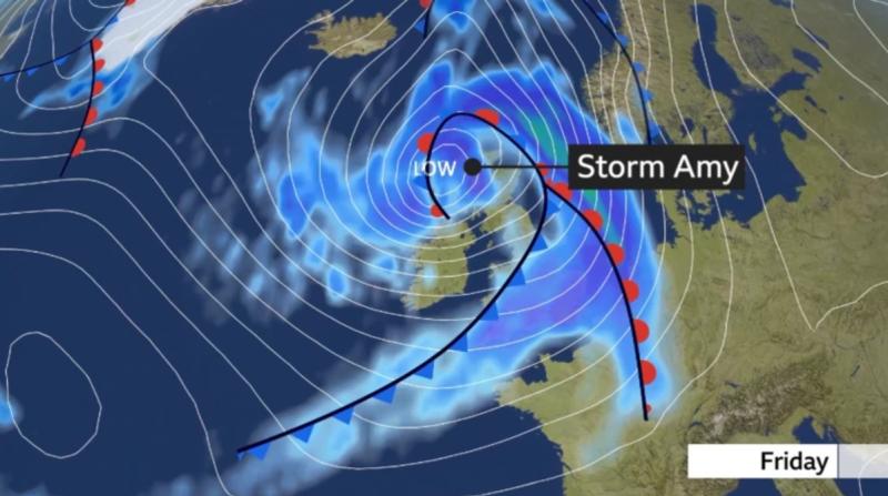 Storm Amy: important advice issued as severe wind and rain to hit on Friday
