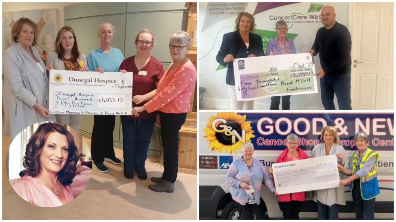 Glenties’ Breid McGill fundraiser donates over €12,000 to Donegal charities
