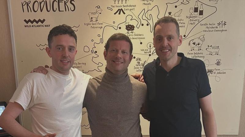 Dermot O’Leary wraps up filming in Donegal for Taste of Ireland series