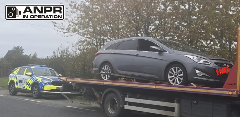 Although it's not yet Halloween, Laois Gardaí  seized a car over a 'fancy dress fail' 