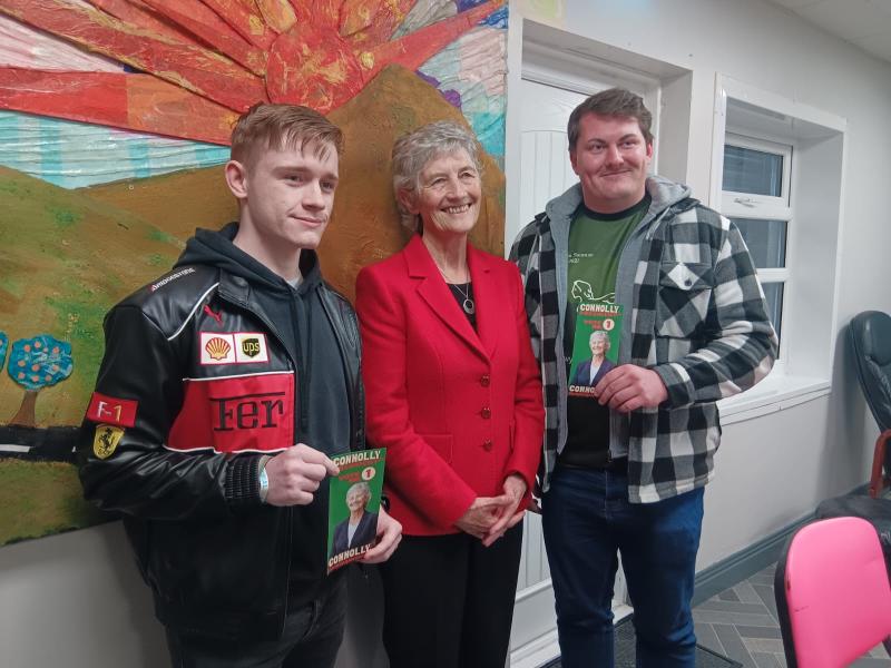 Presidential candidate Catherine Connolly is on a whirlwind tour of Tipperary today