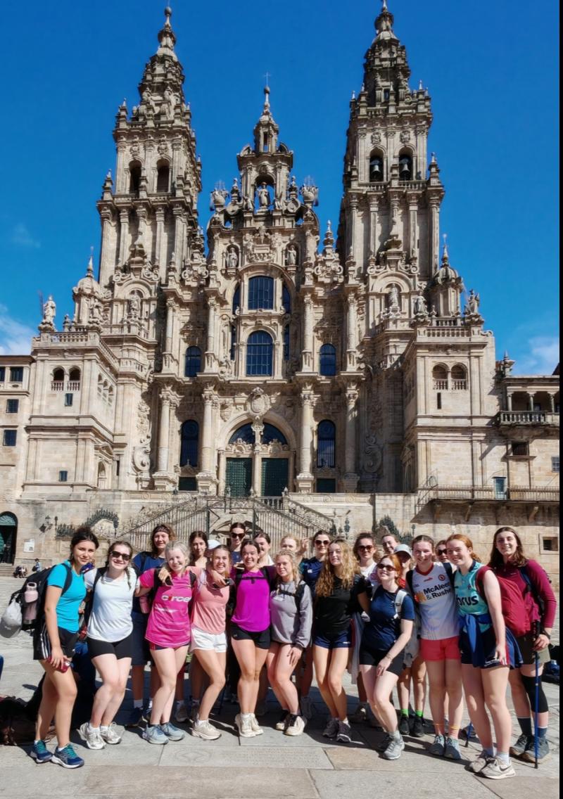 St. Vincent's students and teachers left Dundalk to take on the challenge of the Camino