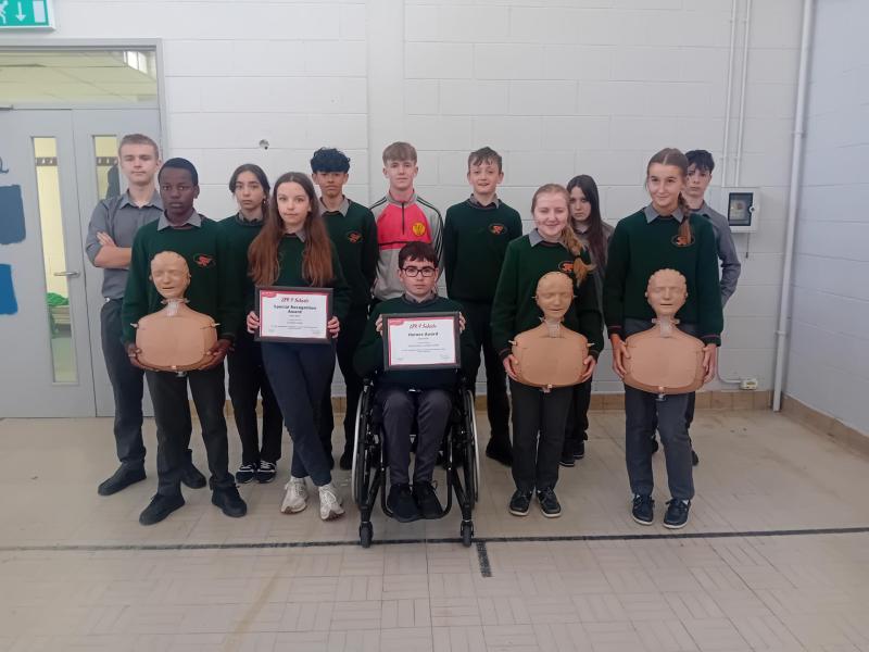 Laois school recognised with CPR training award