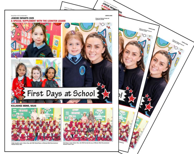 DON'T MISS: Kildare's Junior Infants - FREE SUPPLEMENT IN LEINSTER LEADER