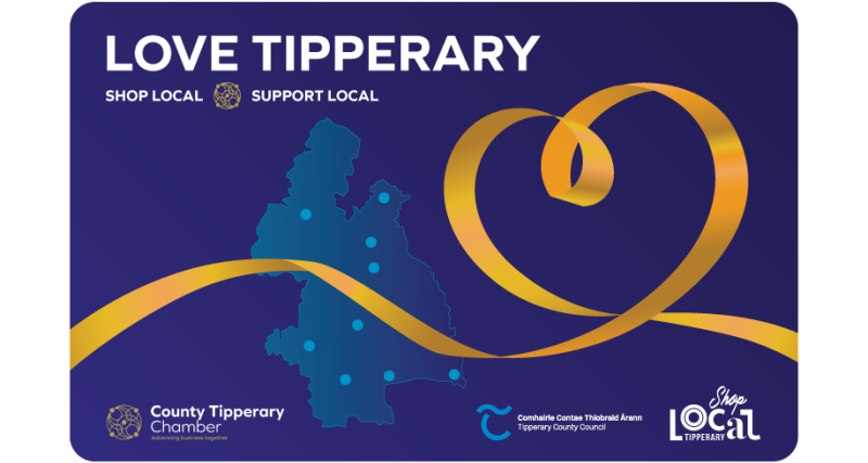 NEW: Over 300 local businesses now accepting the 0% commission Love Tipperary gift card