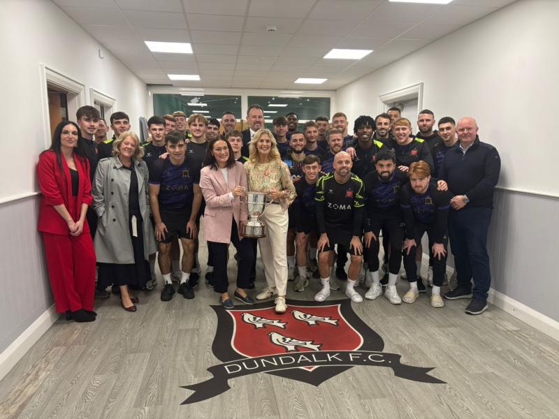 Minister for Sport visits Dundalk FC following First Division title win