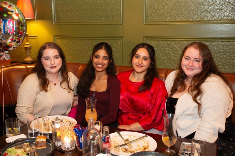 Double celebration as friends enjoy night out after graduation